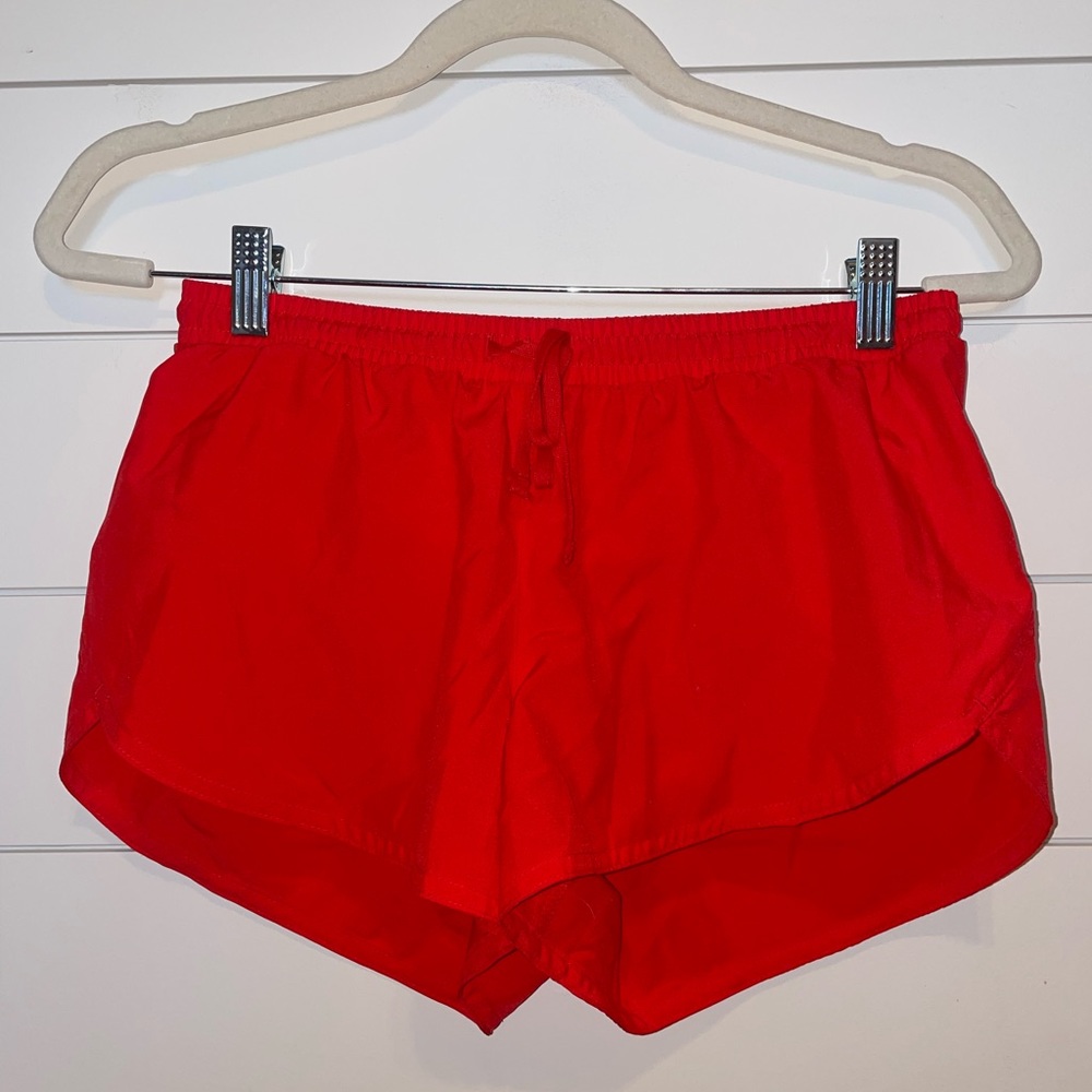 Red old navy running shorts
